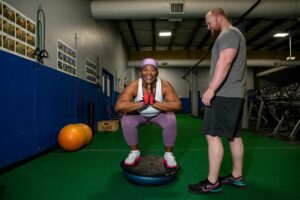 Strength training during personal training